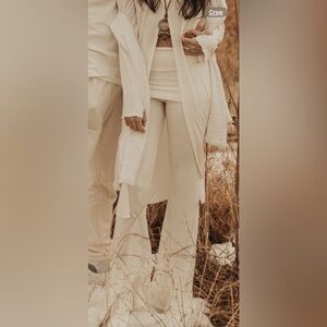 White Flare Pants size s/m